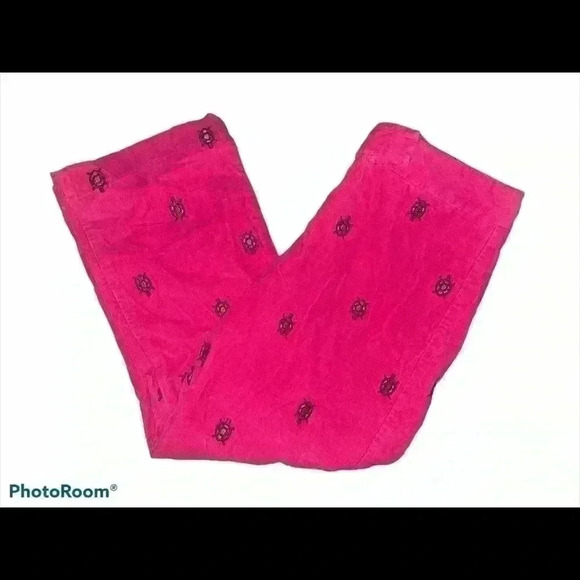 Lilly Pulitzer Corduroy Turtle Pants - Picture 1 of 5